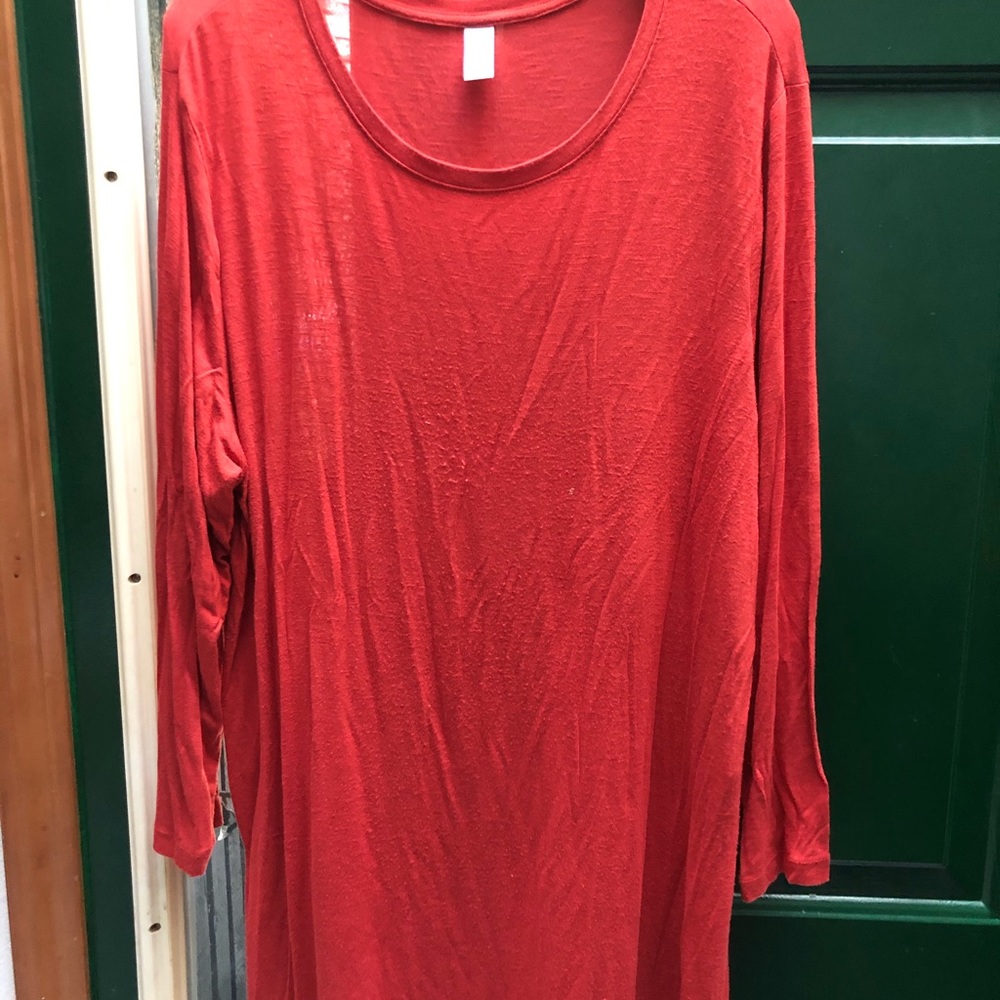 Old Navy orange long sleeve dress